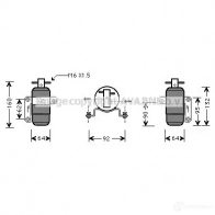Радиатор кондиционера PRASCO cn5205 1198245569 4045385051649 Y 6FIG