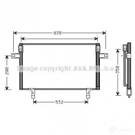 Радиатор кондиционера PRASCO 4045385009725 LEEB F Nissan Terrano dn5195