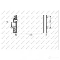 Радиатор кондиционера PRASCO Opel Astra (G) 2 Кабриолет 2.0 OPC (F67) 192 л.с. 2002 – 2005 OP017C004 SU 1BY1P