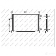 Радиатор кондиционера PRASCO B 2BWS8 DS950C003 1437691445