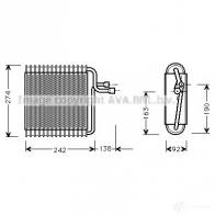 Радиатор кондиционера PRASCO LAKCO CI942C 002 2578936 cn5263d