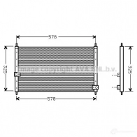 Радиатор кондиционера PRASCO KYI Z8 4045385011148 Honda Integra hd5062