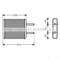 Радиатор кондиционера PRASCO 4045385017812 2610947 vw5189 D3BC 3JM