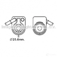 Радиатор кондиционера PRASCO DS01 1C001 1F3TX dn5351 Nissan Micra