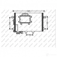 Радиатор кондиционера PRASCO Mercedes CLS (W219) 1 2004 – 2010 ME660C002 0XHV93 K