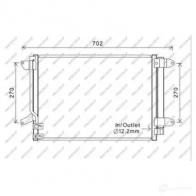 Радиатор кондиционера PRASCO T2YZ GV VG424C001 1437694475