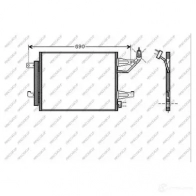 Радиатор кондиционера PRASCO 1437690486 MB324C002 X ZGOPK