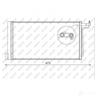 Радиатор кондиционера PRASCO 1437695214 X 2UD7CM FD428C001