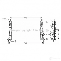 Радиатор кондиционера PRASCO 4045385090952 H3QIUD 3 rt5340 Renault Kangoo (FC) 1 Фургон 1.6 90 л.с. 1999 – 2001