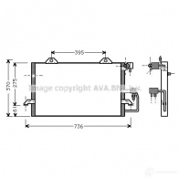 Радиатор кондиционера PRASCO 9S 6RE ai5118 4045385008223 Audi A6 (C4) 1 1994 – 1997