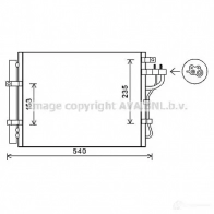 Радиатор кондиционера PRASCO 4045385017676 vw5143 Volkswagen Golf 3 1993 – 1997 E7 9Y48