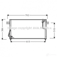 Радиатор кондиционера PRASCO mt5146 4045385012787 56M GR Mitsubishi Pajero 2 (V3, V2, V4) Внедорожник 2.6 4WD 103 л.с. 1991 – 1997