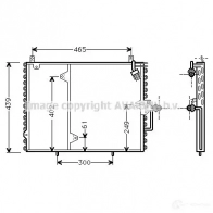 Радиатор кондиционера PRASCO M46 XMT 4045385012190 ms5160 Mercedes E-Class (C124) 1 Купе