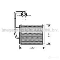 Радиатор кондиционера PRASCO 4045385206063 2610993 vw5211d K IFXT