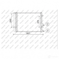 Радиатор кондиционера PRASCO V9R2 SU5 HN200C001 1437696385