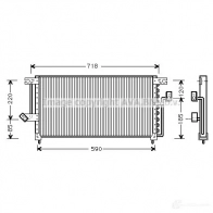 Радиатор кондиционера PRASCO mt5098 IT93Y F 4045385012633 2596712