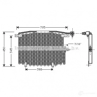 Радиатор кондиционера PRASCO F2 E39P4 4045385008193 ai5115 Audi 100 (C4) 4 Седан 2.0 E 16V Quattro 140 л.с. 1992 – 1994