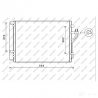 Радиатор кондиционера PRASCO Kia Sportage 3 (SL) Кроссовер 1.7 CRDi 116 л.с. 2010 – 2025 HN804C002 0C9QQ C