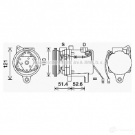 Радиатор кондиционера PRASCO 2590019 hy5241d HN002C 001 2XF9MF