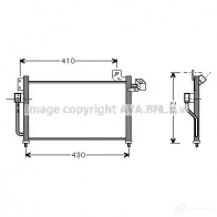 Радиатор кондиционера PRASCO Mazda 323 (BJ) 6 Хэтчбек 2.0 TD 101 л.с. 2001 – 2004 mz5155 4045385051892 J 74PK