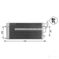 Радиатор кондиционера PRASCO PL WF38T 1437698428 hy5577d