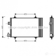 Радиатор кондиционера PRASCO CY5WVG 2578925 cn5173d C I422C001