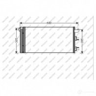 Радиатор кондиционера PRASCO Fiat Panda FT122C002 EP P7S