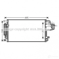 Радиатор кондиционера PRASCO hy5156d 2590006 HN802 C001 PU7155