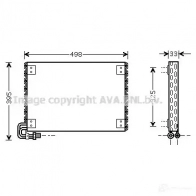 Радиатор кондиционера PRASCO 4045385056286 Nissan Vanette dn5227 9UI 32D
