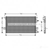 Радиатор кондиционера PRASCO Chrysler Voyager 3 (GS) Минивэн 2.5 TD 116 л.с. 1995 – 2001 4045385009275 cr5037 ZY 5HH