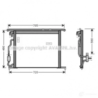 Радиатор кондиционера PRASCO msa5280 Mercedes SL-Class (R230) 2 2002 – 2011 9PT5DNT ME522C00 1