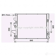 Радиатор кондиционера PRASCO DS710C00 1 dn5281 3LKVB Nissan Qashqai