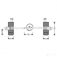 Осушитель кондиционера PRASCO 4045385048205 Mercedes A-Class msd292 9N T90B