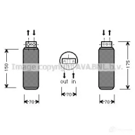 Осушитель кондиционера PRASCO 9VZ H7 2598635 4045385048335 old288