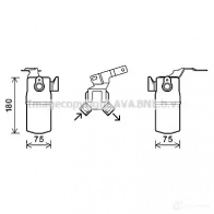 Осушитель кондиционера PRASCO O ZG220 aid345 Audi A8 (D3) 2 2002 – 2009 4045385181247