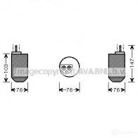 Осушитель кондиционера PRASCO Jaguar S-Type (X200) 1 Седан 4045385048052 4 STSW jrd028