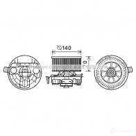 Моторчик печки, вентилятора PRASCO 4045385192939 KCJTW E Renault Megane (LM) 2 Седан 1.9 dCi 92 л.с. 2004 – 2024 rt8574