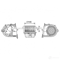 Моторчик печки, вентилятора PRASCO rt8591 4045385195152 DE 9Y2 Renault Kangoo (FC) 1 Фургон 1.6 16V bivalent 82 л.с. 2005 – 2024