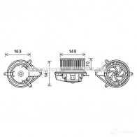Моторчик печки, вентилятора PRASCO rt8512 AHO TA 2604018 4045385192809