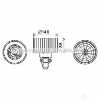 Моторчик печки, вентилятора PRASCO ai8374 4045385196050 8 7UM11 Audi A6 (C4) 1 Седан 2.6 Quattro 150 л.с. 1994 – 1997