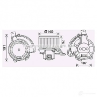 Моторчик печки, вентилятора PRASCO 7OK 9E 1437710533 al8155