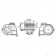 Моторчик печки, вентилятора PRASCO 0A 9CPA Renault Kangoo (FC) 1 Фургон 1.9 dCi (FC0V) 84 л.с. 2003 – 2024 rt8617 4045385204410