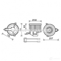 Моторчик печки, вентилятора PRASCO Citroen Berlingo 1 (M49, MF) Минивэн 1.4 72 л.с. 2002 – 2005 cn8511 80W SSQ 4045385179640