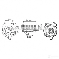 Моторчик печки, вентилятора PRASCO ol8646 4045385200092 JIH 4UIH Opel Zafira (B) 2 2005 – 2014