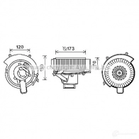 Моторчик печки, вентилятора PRASCO Opel Zafira (A) 1 Минивэн 1.8 16V (F75) 125 л.с. 2000 – 2005 ol8637 EQ IPWBR 4045385197699