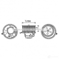 Моторчик печки, вентилятора PRASCO rt8578 2604029 4045385193639 EK3V 8VQ