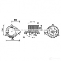 Моторчик печки, вентилятора PRASCO 4045385192281 52GTH4 L rt8571 Renault Scenic (JA, FA) 1 Минивэн 1.9 dCi Rx4 101 л.с. 2002 – 2003