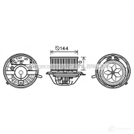 Моторчик печки, вентилятора PRASCO ms8608 Mercedes A-Class (W169) 2 Хэтчбек 1.7 A 170 (1632. 1632) 116 л.с. 2004 – 2012 KKMTU 3Z 4045385191666