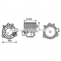 Моторчик печки, вентилятора PRASCO Fiat Stilo (192) 1 Хэтчбек 1.6 136 л.с. 2005 – 2006 ft8417 J33UA IO 4045385193851