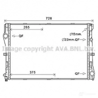 Радиатор охлаждения двигателя PRASCO ME4 42R001 2595890 ms2679 674KBCQ